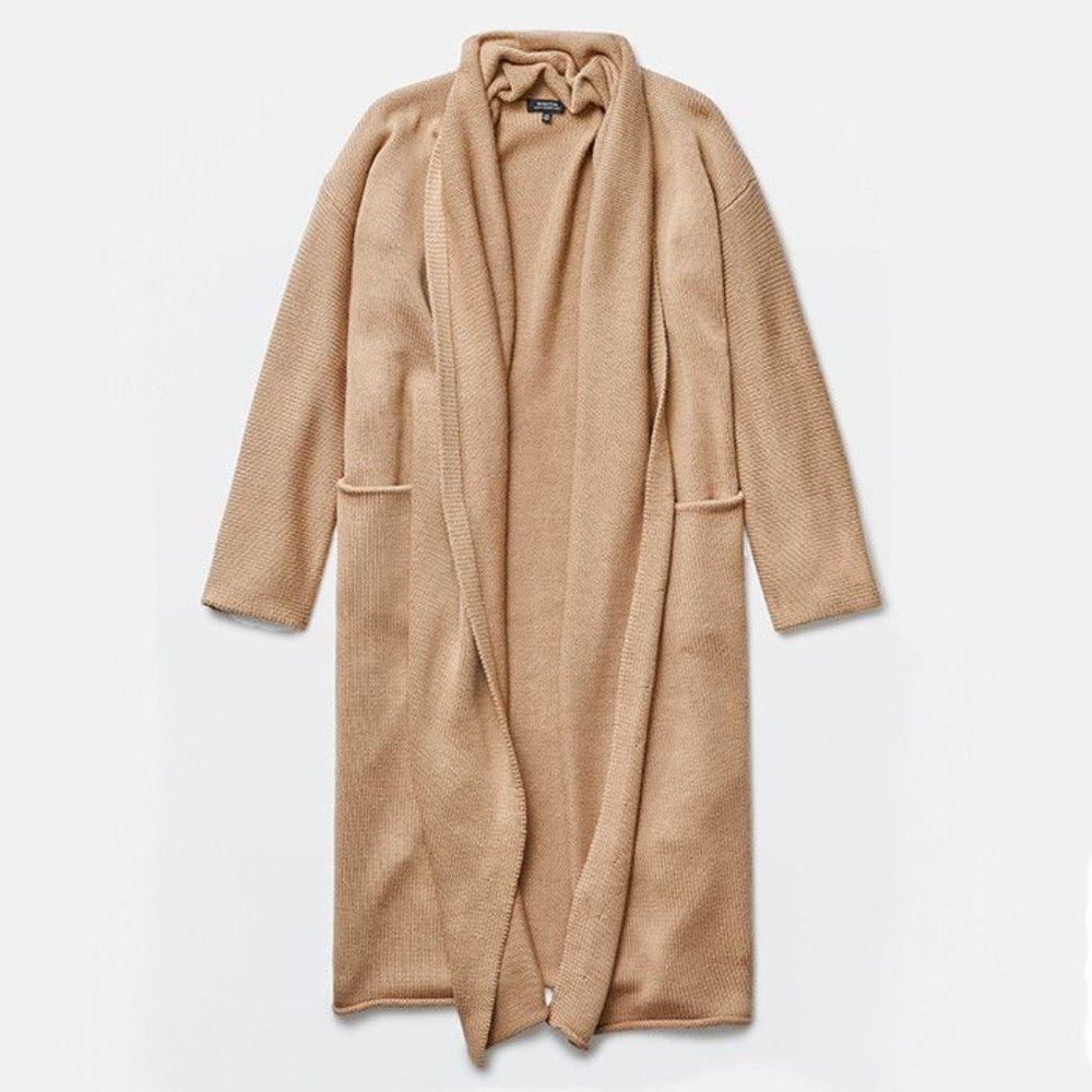 [SOLD] Babaton Thackeray Sweater Cardigan Coatigan Constant Camel - Picture 3 of 16